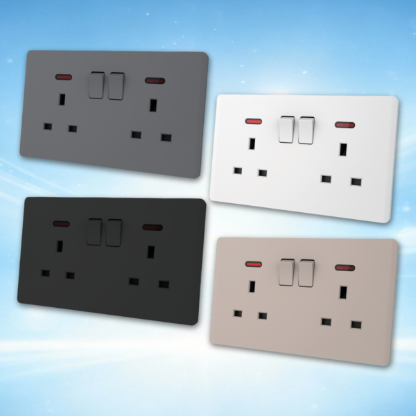 Sylvania 2G 13A Socket With Neon